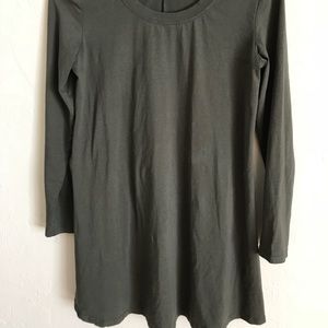 Green Crewneck Tunic Shirt